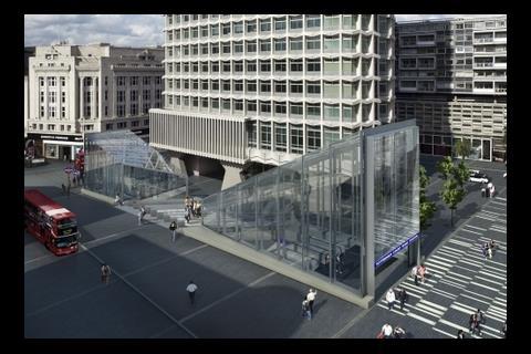 Tottenham Court Road Crossrail station design